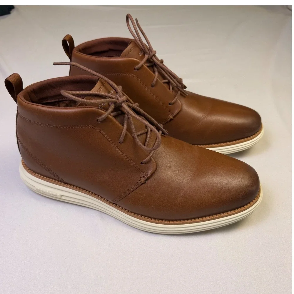 Cole Haan OriginalGrand Chukka Boots British‎ Tan Leather C40844 Mens 10.5 M